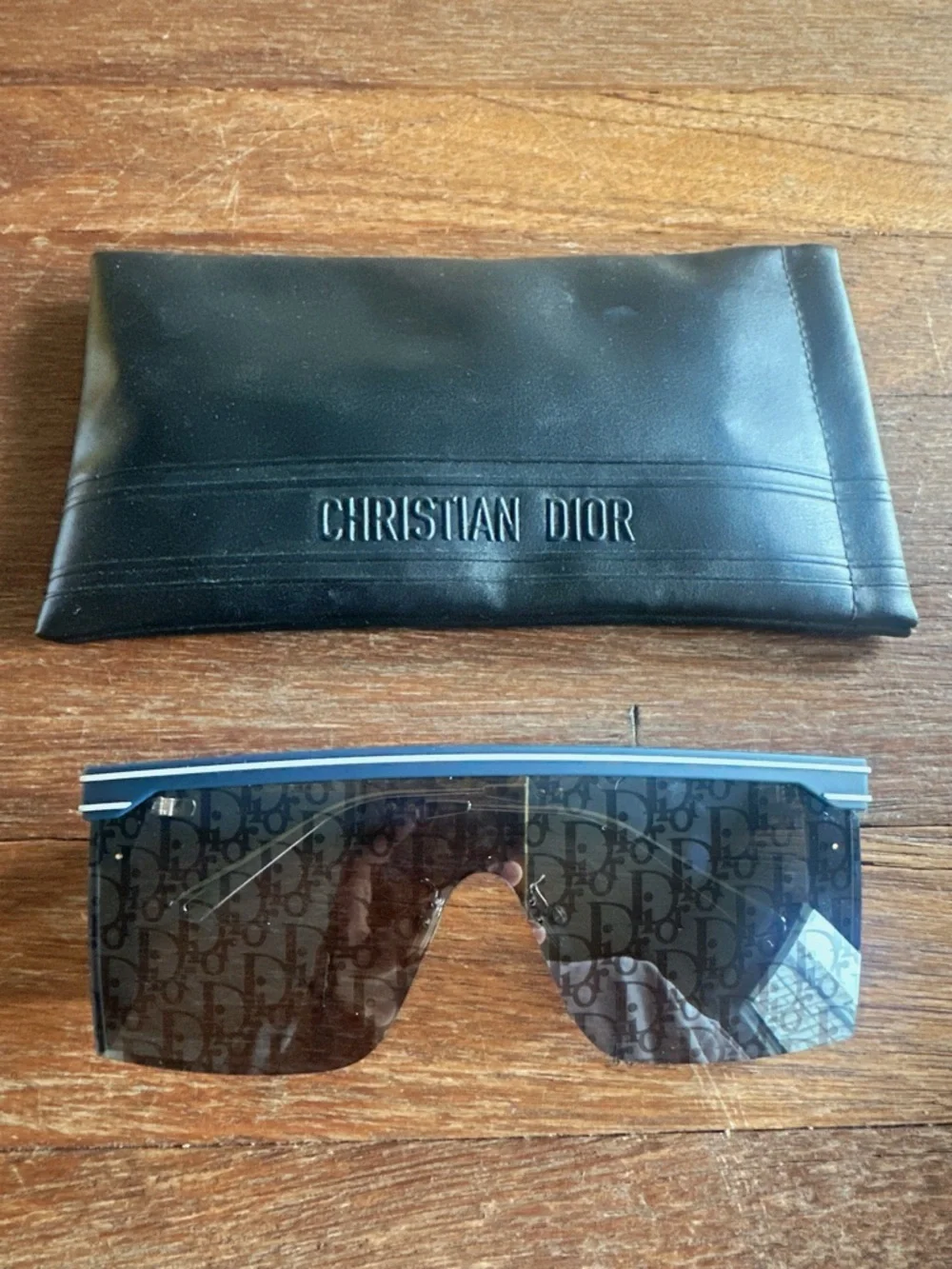 Christian Dior DiorClub M1U 31B8 Shield Sunglasses Logo Lens Oversized - Picture 3 of 7